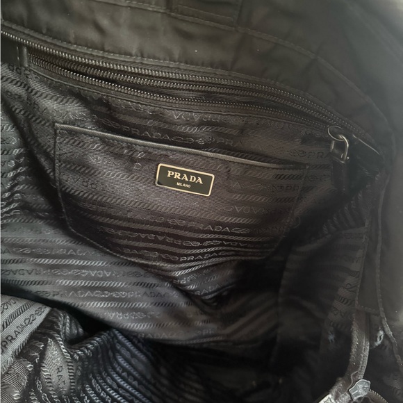 Prada Tessuto Two Way Bag (BLACK) - Picture 11 of 13